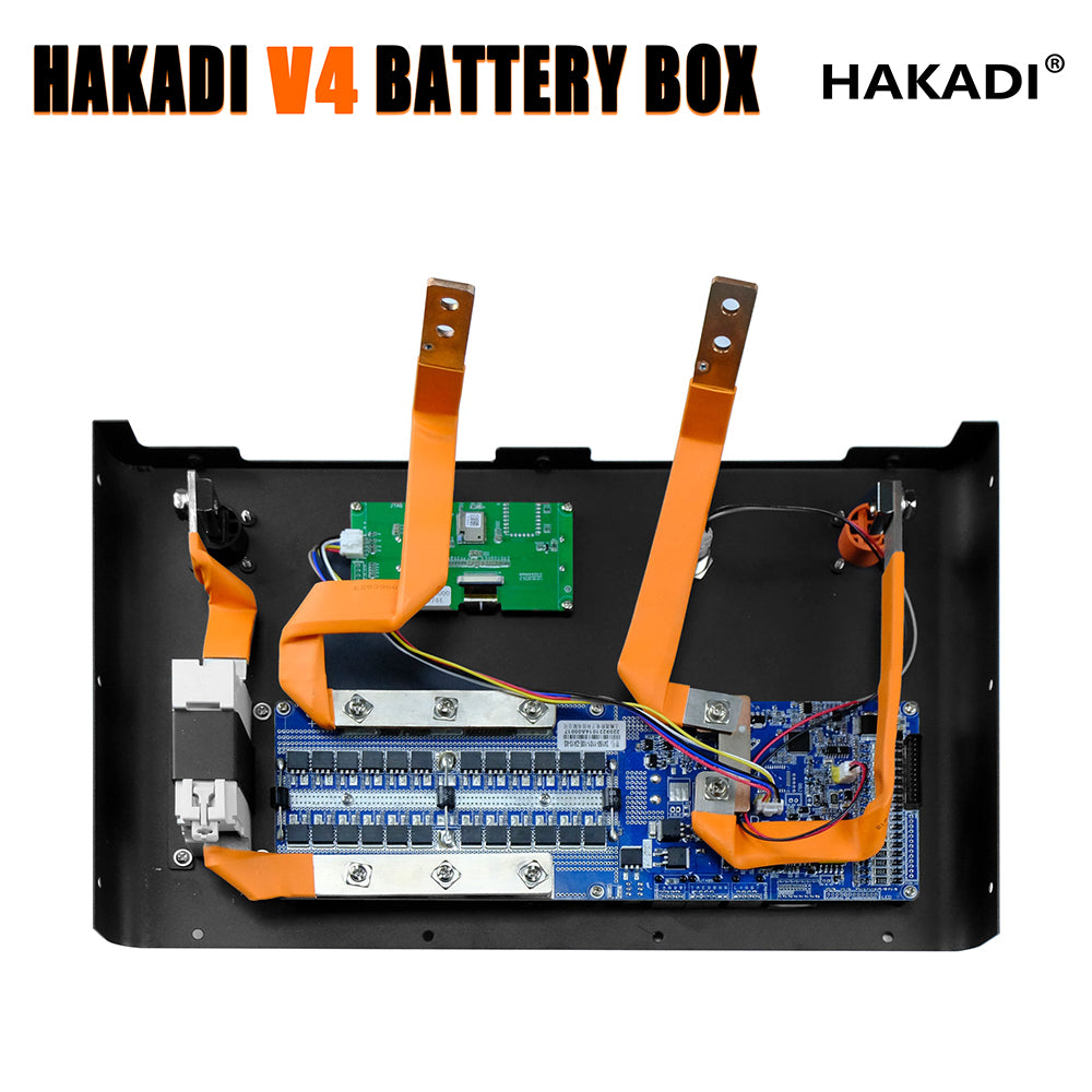 EU STOCK: HAKADI DIY BOX KIT Stackable 16S 48V 51.2V 15kwh LiFePO4 280Ah/302Ah Cell With Bluetooth 200A Smart BMS