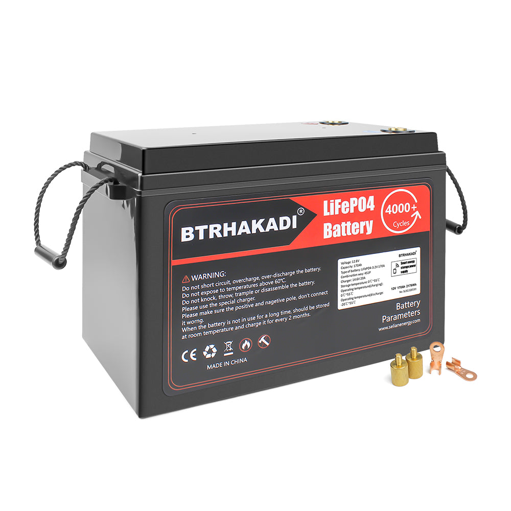 Eu Stock Lifepo4 12V For Sale 170A Lfp Pack Built-In Smart Bms Bluetooth With 20A Charger For Boat Ups Battery Lifepo4