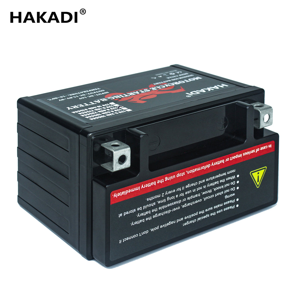 HAKADI 12V 7.8A Sodium IOn Bttery Pack for 235CCA Motor Starter Power FREE SHIP