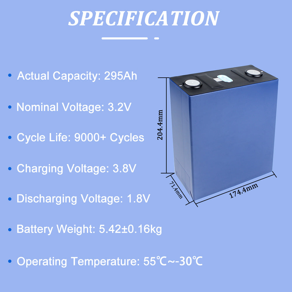 EU STOCK: CALB 3.2V 280A Grade A 9000 Cycles DIY 48v 51.2v 15kwh Battery System for Home Industry Energy Truck Parking Air Conditioner Free Shipping