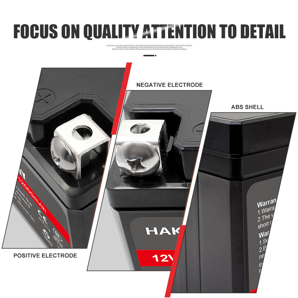 HAKADI 12 Volt Sodium Ion Battery Pack For Car Motorcycle Starting Power 115Cca~800Cca 3A 5A 9A 10A 60A 3000 Cycles