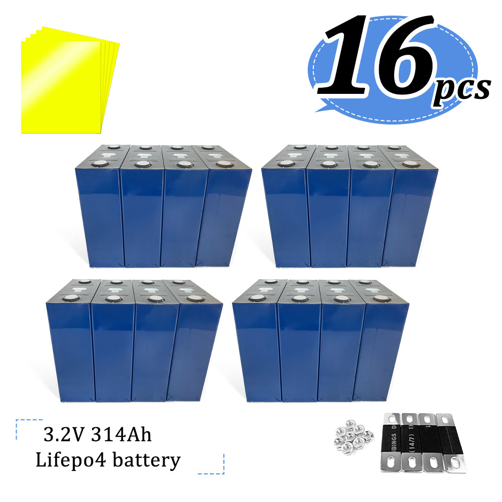 10000 Cycles CALB LF314 3.2V Lifepo4 Batteries Grade A+ Lithium Prismatic Cells for Business Project Home Installation 15kwh Energy