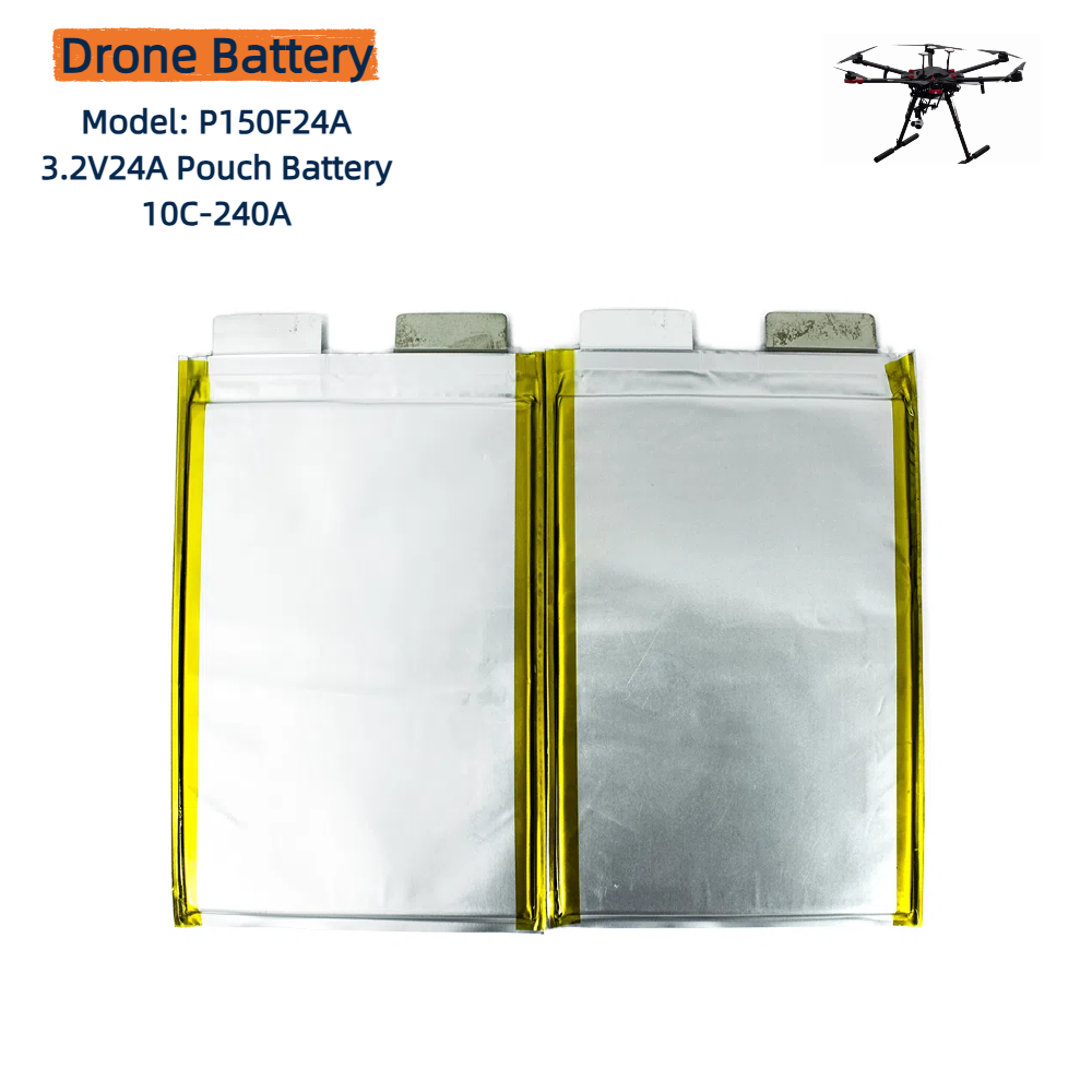 Drone Battery P150F24A CALB 3.2V 24A Pouch lifepo4 rechargeable 10C 240A Peak Current