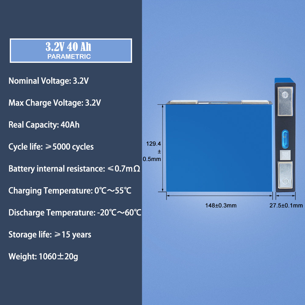 EU Stock! C Max Lifepo4 Battery lishen 40ah 3.2v 6C Discharge 240A Power Battery For Car Audio Stere acoustics Race Car Starting Power