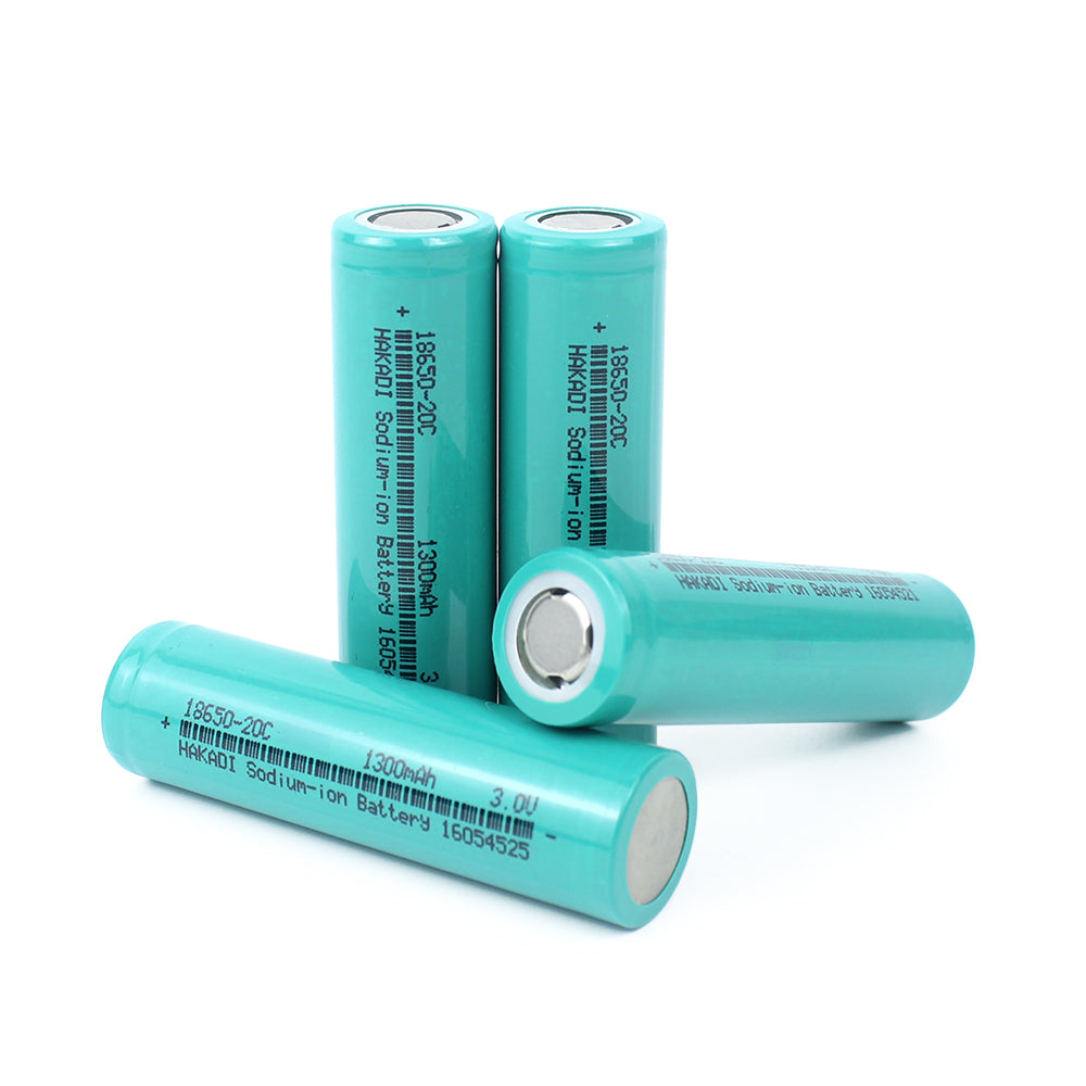 HAKADI Sodium Battery 18650 1300mAh 3V 20C NA-ion Rechargeable Battery For E-bike Power Tools