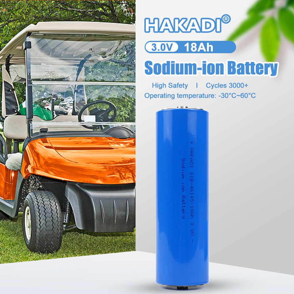 HAKADI 3v1 8A 20A Sodium Battery 5C Fast Discharge 3000 Cycles with Studs for DIY 36V 48V 20A E-scooter Bikes Starting Power
