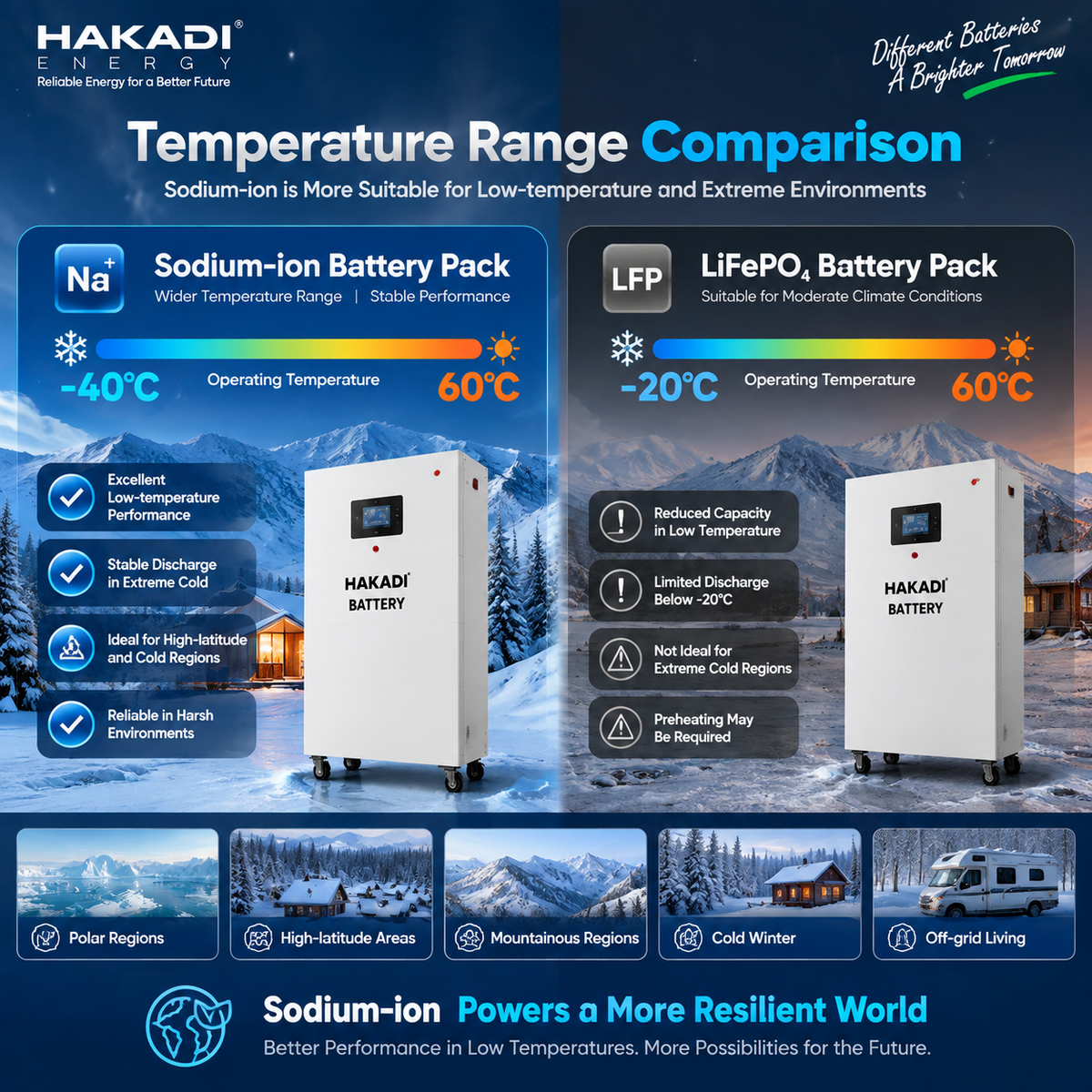 2026 NEW HAKADI Sodium Battery Pack 48V 10kwh 200A JK BMS Home Energy System 4000 Cycles