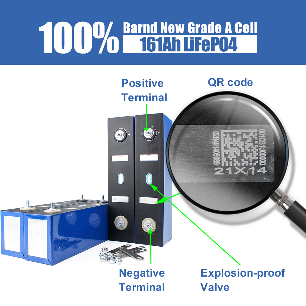 HAKADI Lifepo4 CATL 161Ah Batteries Cycle life 6000+ Rechargeable Cells For RV EV Home Solar enery
