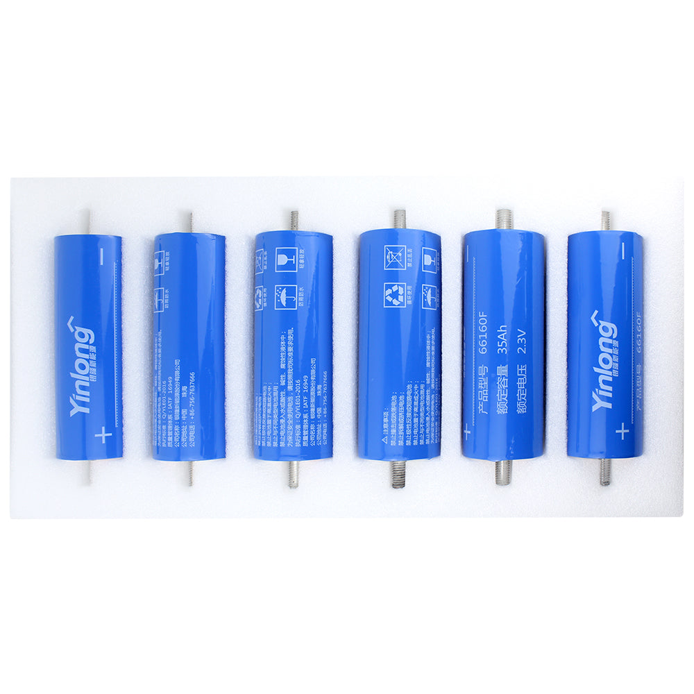 Buy LTO battery Yinlong 2.3V 35ah 66160 10c Grade A 25000 Deep Cycles DIY car audio