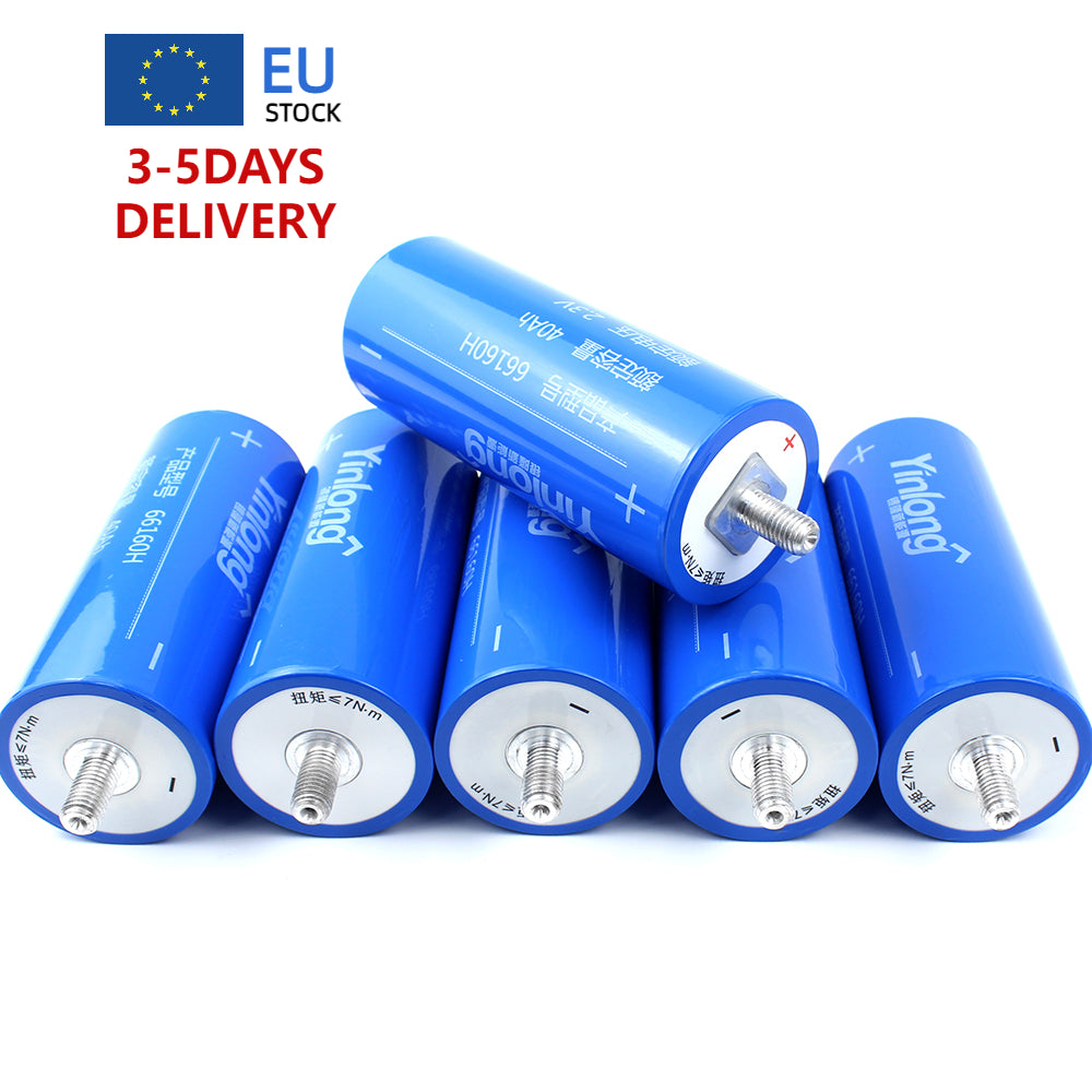 EU STOCK Yinlong 40Ah LTO Cells Grade A Brand New 66160H Lithium Titanate Battery For CAR AUDIO, RV, EV, Home Solar
