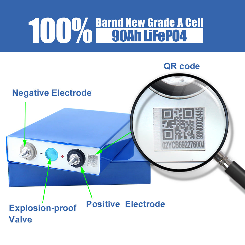 EVE 3.2V LF105A LiFePO4 3C EV Battery Grade A Prismatic Cell For 12V100A Boat, RV Solar System Can Ship to Ukraine