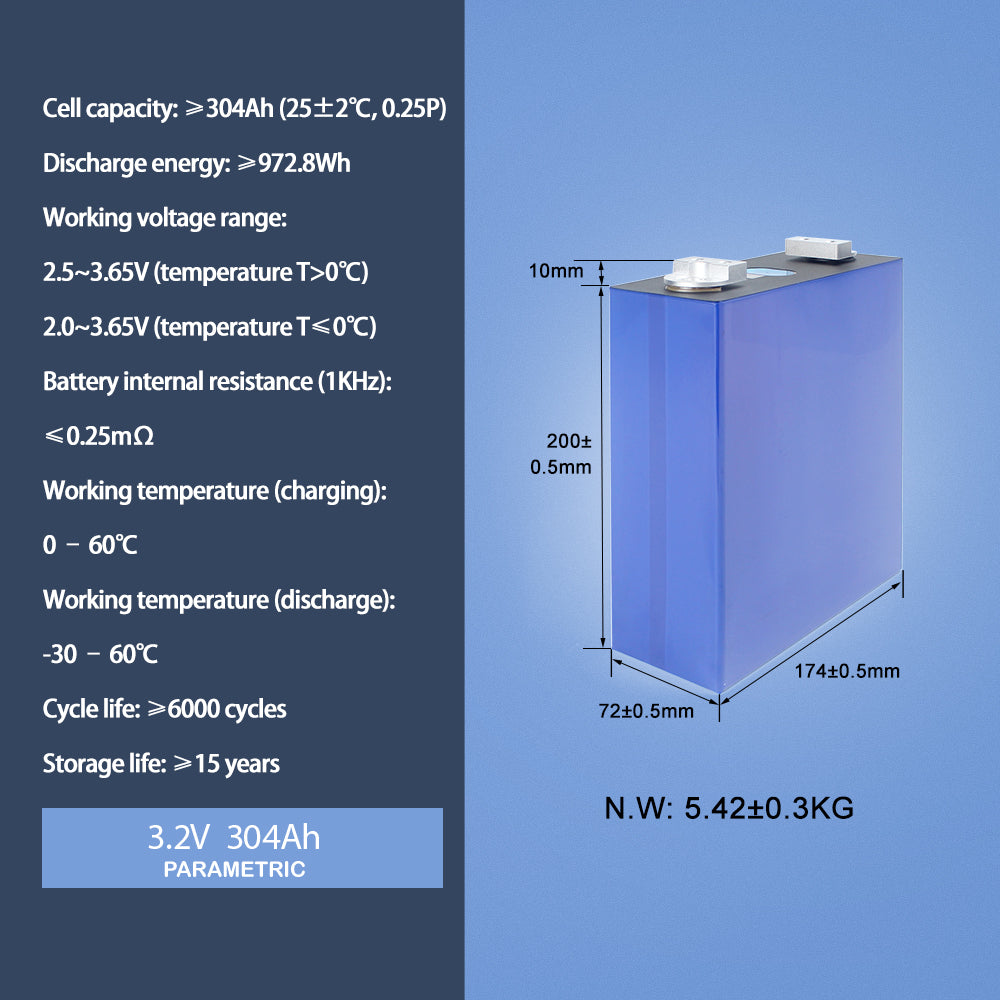 EVE LF280K 280ah Lifepo4 Battery with Original Studs Double Holes Grade A free Busbars Epoxy Boards