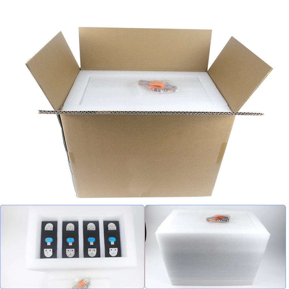 EVE LF280K 280ah Lifepo4 Battery with Original Studs Double Holes Grade A free Busbars Epoxy Boards