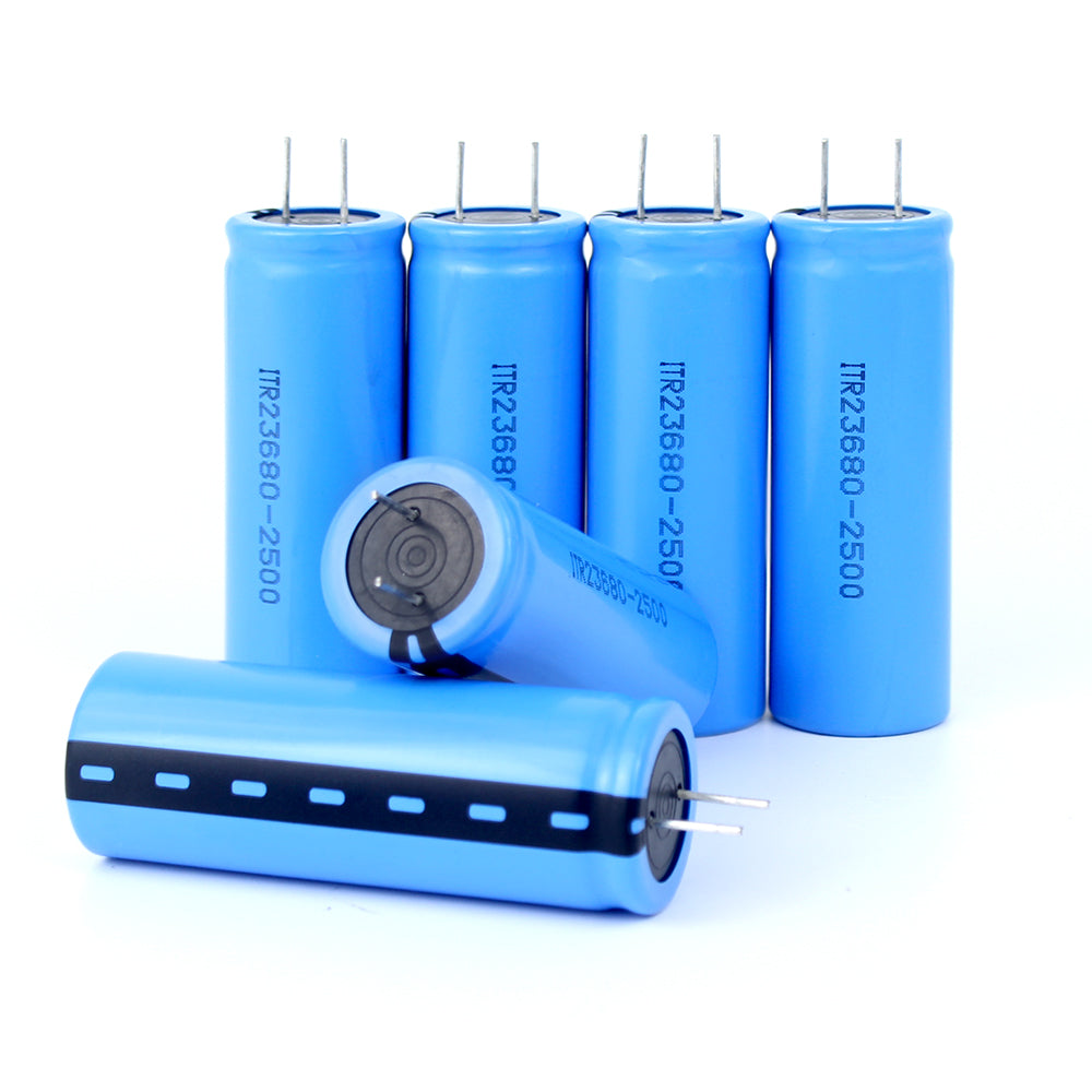 HAKADI LTO battery 2.4V 2500mAh 23680 Lithium Titanate Battery 15C Power Rechargeable Low-temperature Battery, Cycle Life Up To 2000-25000 Times, Etc.