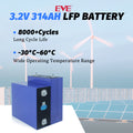EVE MB31 3.2V 314AH LiFePo4 Cels Grade A, 8000 Cycles DIY 15-16kwh Home Energy Sytem
