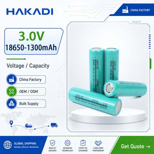 Sodium ion Battery For sale 18650 3V 1300mAh 20C for DIY 12v sodium battery pack Motor Start Power