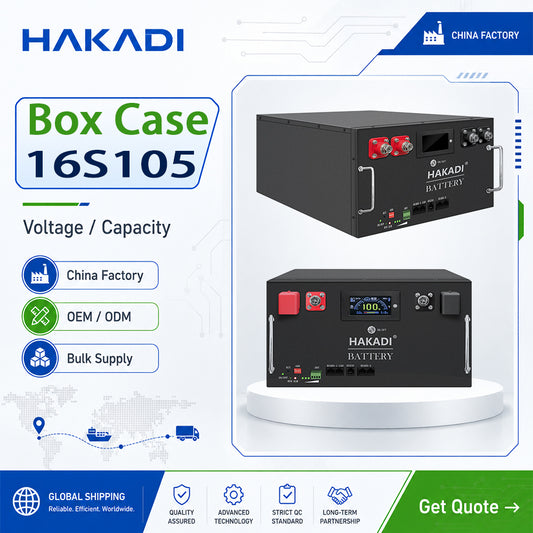 HAKADI 16S105 DIY BOX KITS With 16S 100A BMS CAN RS485 for EVE LF105 lifepo4 DIY 5kwh Energy storage system