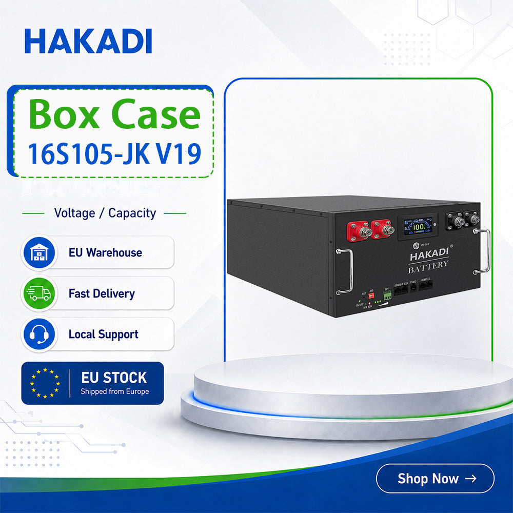 Free Shipping EU Stock! 16S105AH DIY BOX KITS With JK BMS 100A for EVE lf105ah Lifepo4 Battery System for Home Energy Storage