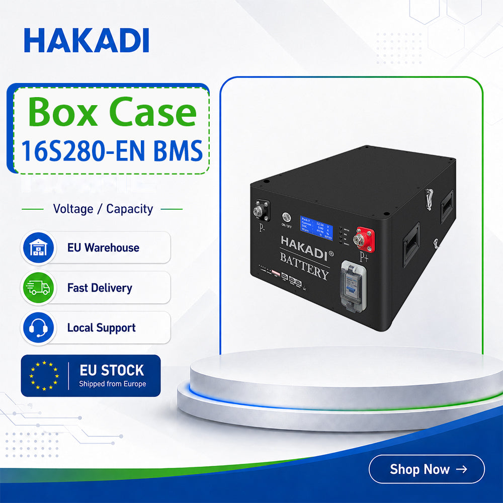 EU Stock- 16S280 Battery Case with EJ BMS 2.0 200A Smart BMS DIY for EVE cat lifepo4 Free Ship