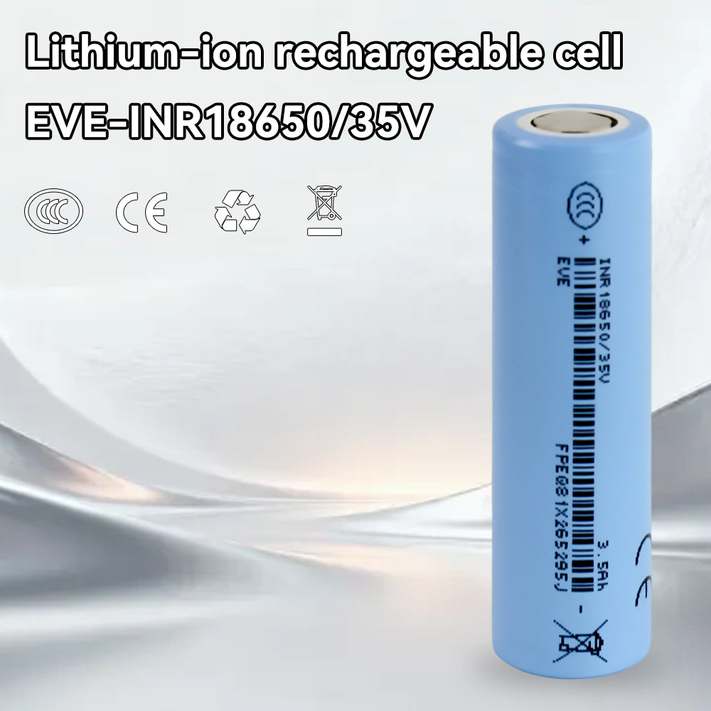 EVE INR/18650 35V 3.65V 3500mah-10.2A Max Li-Ion NMC Cells
