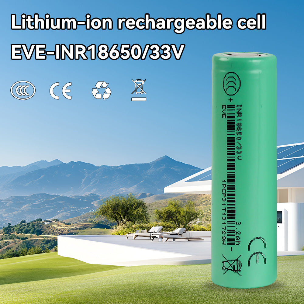 EVE INR/18650 33V 3.65V 3200mah-10A Max Li-Ion NMC Cells