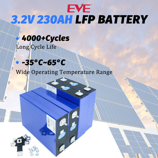 Order now HAKADI  EVE 3.2v230Ah LiFePO4 Grade A Cell Rechargeable LFP Batteryfor Energy storage,Solar,RV,EV,