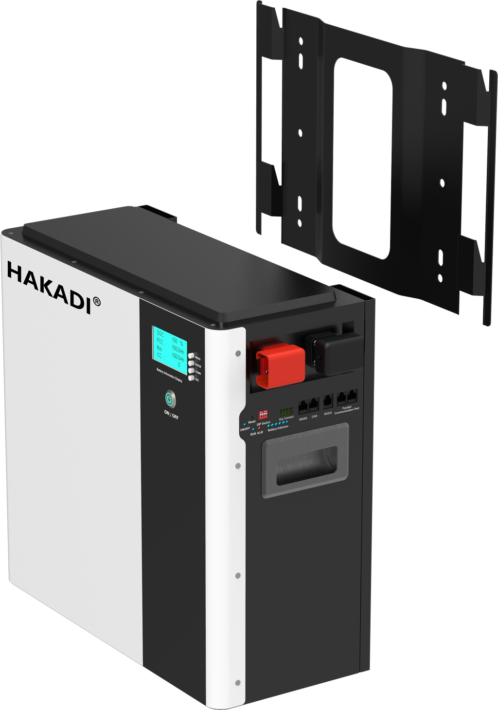 HAKADI 51.2V100A lifepo4 Battery 5Kwh 10kwh 15kwh with 5Kw Inverter AC Output 220V 230v Stackable & Wall Mounted Energy Storage Batteries