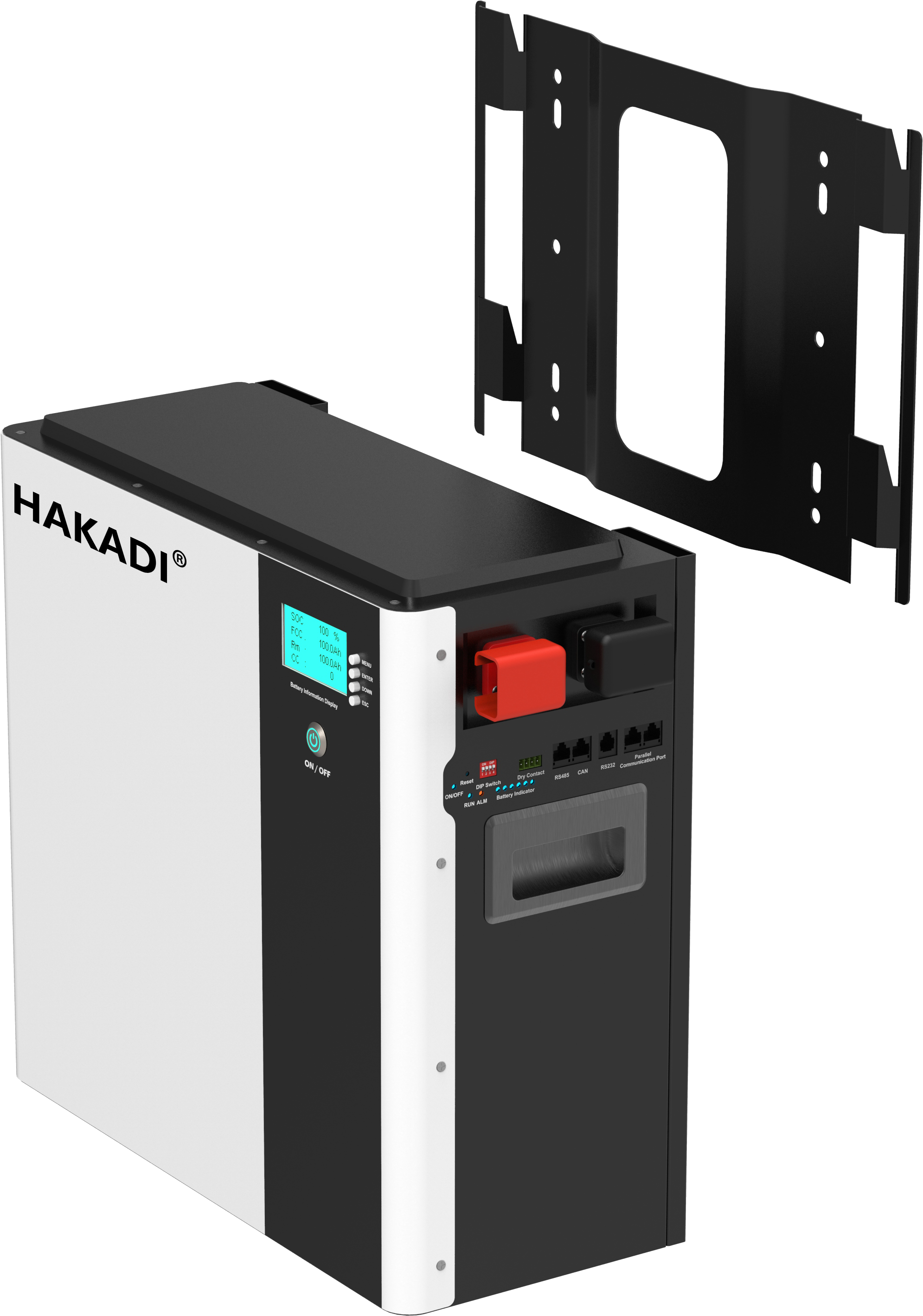 HAKADI 51.2V100A lifepo4 Battery 5Kwh 10kwh 15kwh with 5Kw Inverter AC Output 220V 230v Stackable & Wall Mounted Energy Storage Batteries