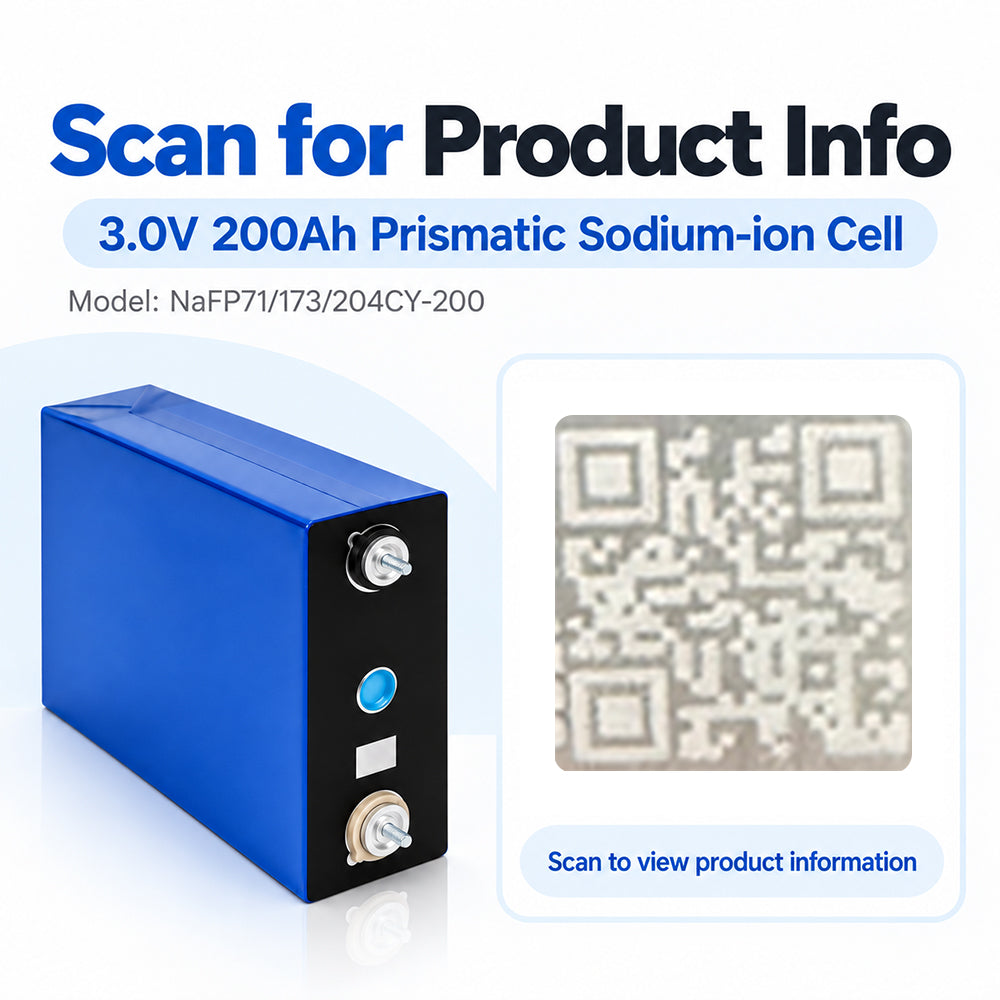 EU Stoc Sodium-ion Battery 3V200AH Cell 4000 Cycles 3C Power and Energy Cell Grade A for Low Temperature