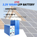 EVE 3.2V LF105A LiFePO4 3C EV Battery Grade A Prismatic Cell For 12V100A Boat, RV Solar System Can Ship to Ukraine