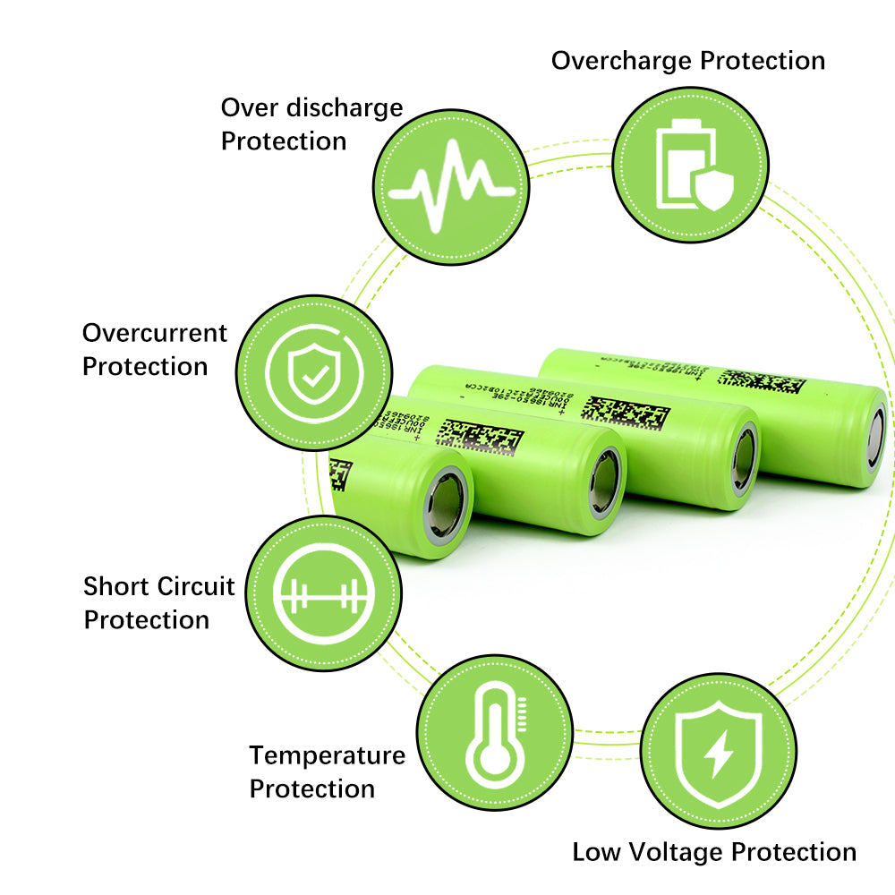 HAKADI 18650 3.7V 2900mAh 3c Rechargeable Lithium-Ion Battery For Suitable For Flashlight Small Electric Fan