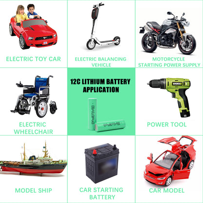 HAKADI NMC 18650 3.7v 2500mAh 12C Power li-ion cells High Rate Discharge Used For 12V5A Street Lights, Solar