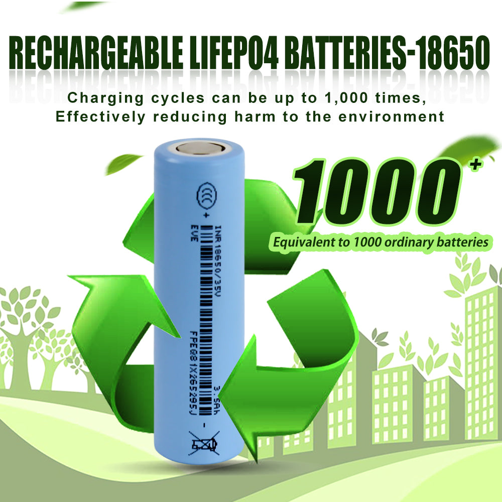 EVE INR/18650 35V 3.65V 3500mah-10.2A Max Li-Ion NMC Cells
