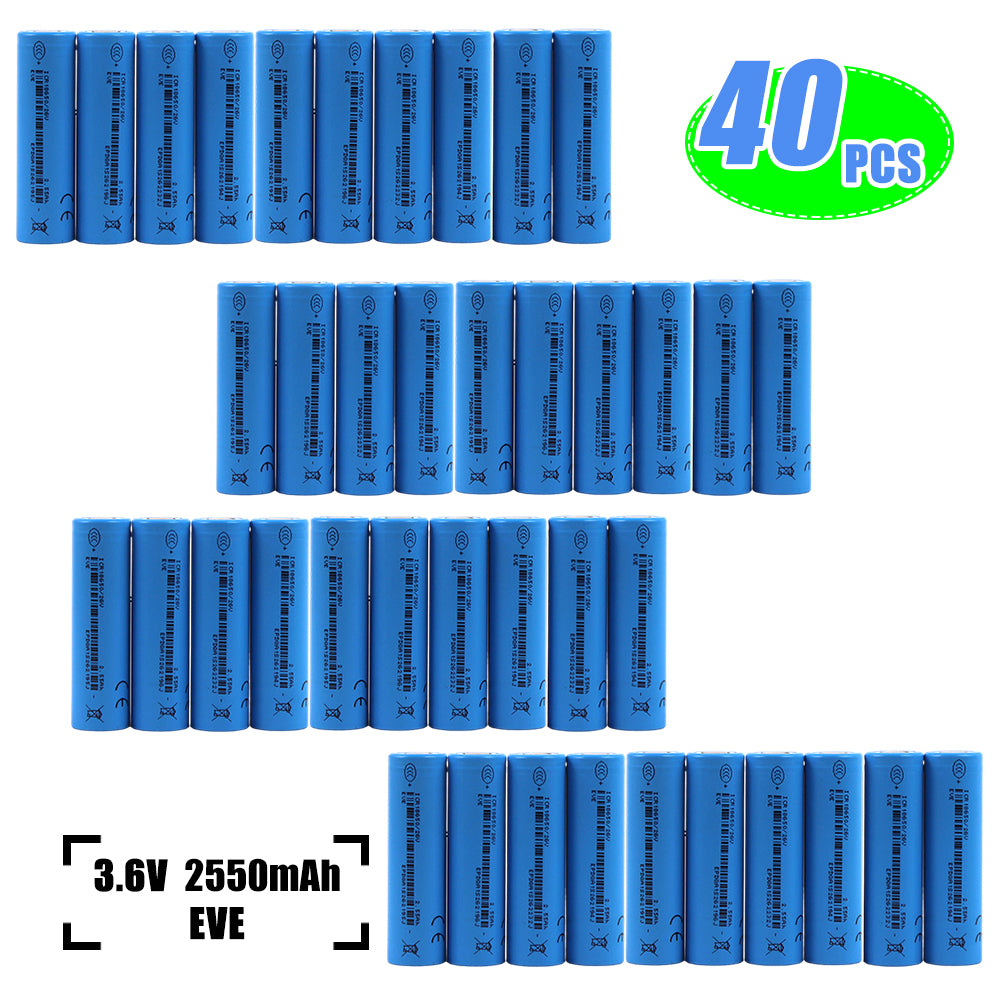 EVE INR/18650 26V 3.65V 2550mah-7.5A li-ion battery NMC Cells