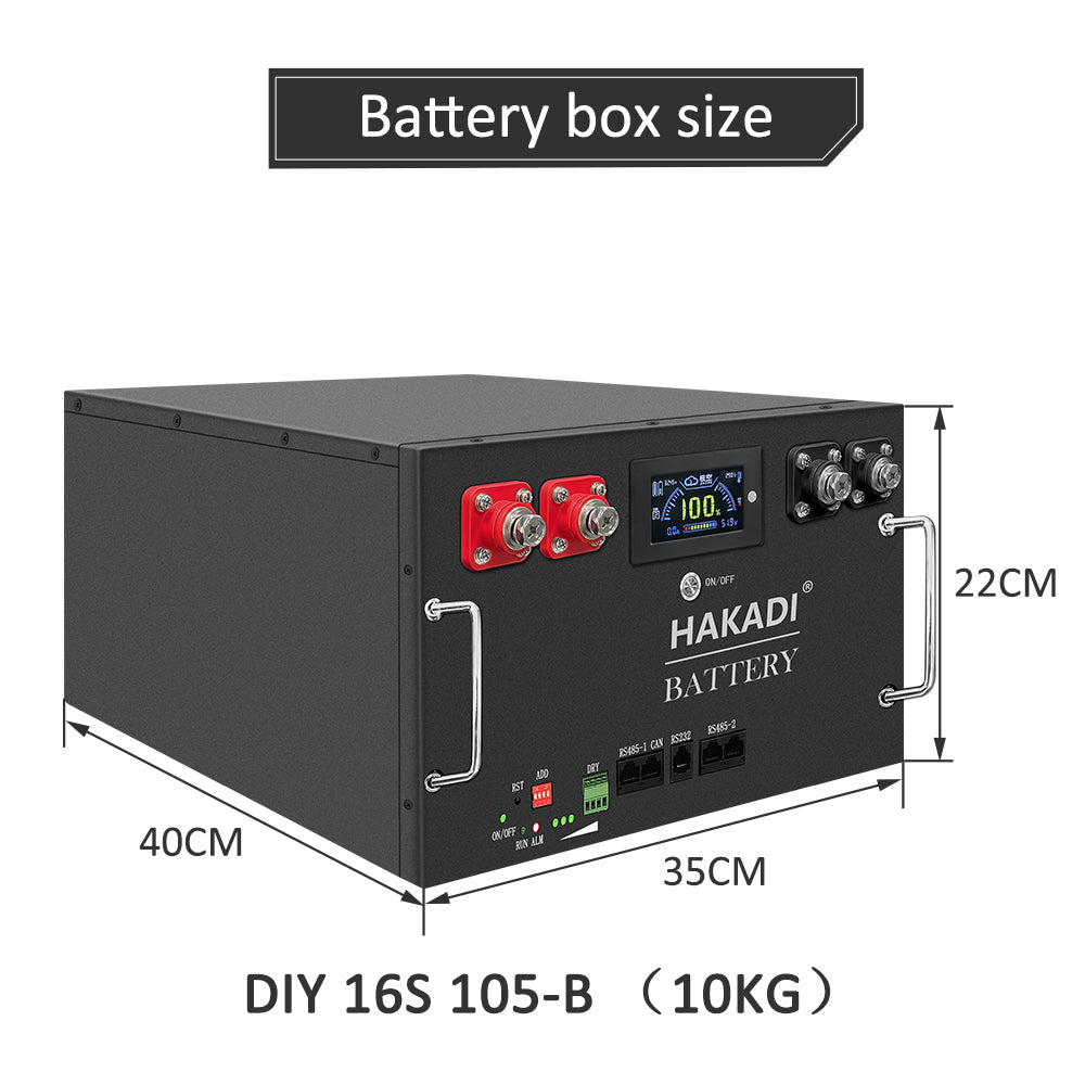 EU Stock! 16S105AH DIY BOX KITS With JK BMS 100A for EVE lf105ah Lifepo4 Battery System for Home Energy Storage