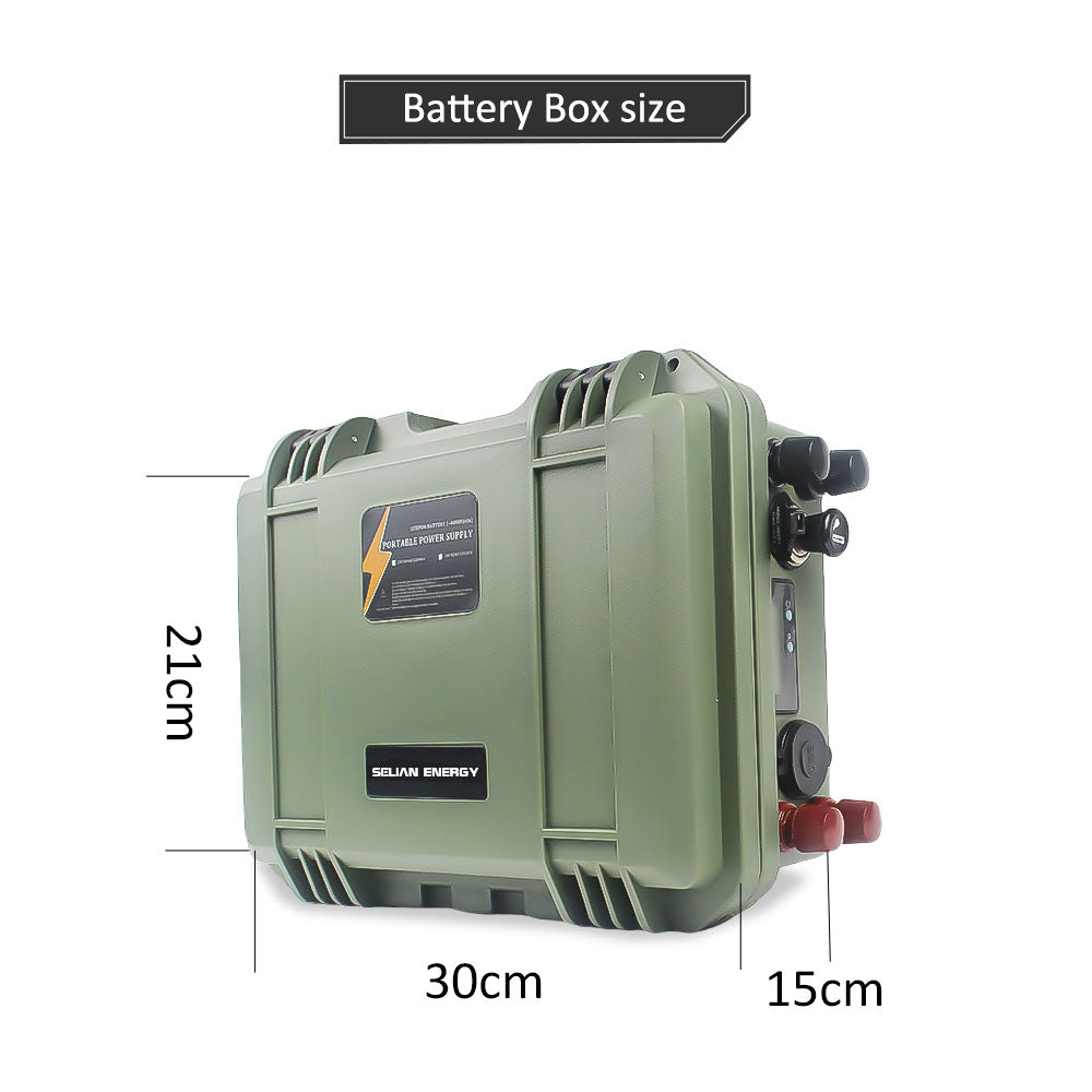 Order now! 12V 100AH Akku Lifepo4 lithium Battery Solar Battery with BMS management system USB plug Cigarette lighter lifepo4 battery case