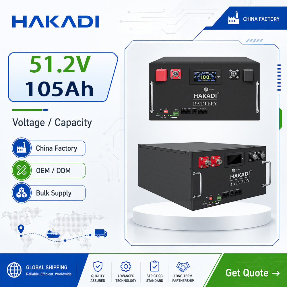 51.2v105Ah 5kwh Lifepo4 Battery System For Home Stacking Type Smart BMS