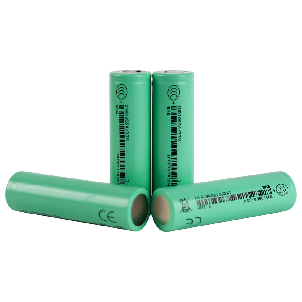 EVE INR/18650 33V 3.65V 3200mah-10A Max Li-Ion NMC Cells