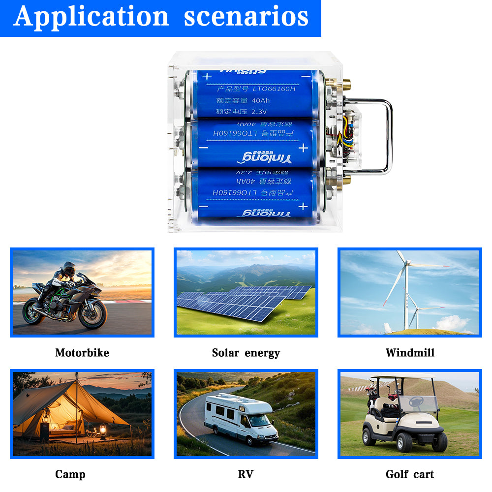 LTO Bank 12V 30ah 35ah 40ah 45ah Yinlong LTO66160 Battery With 5.5A Balancer for Car Audio EV Boat Engine Starting