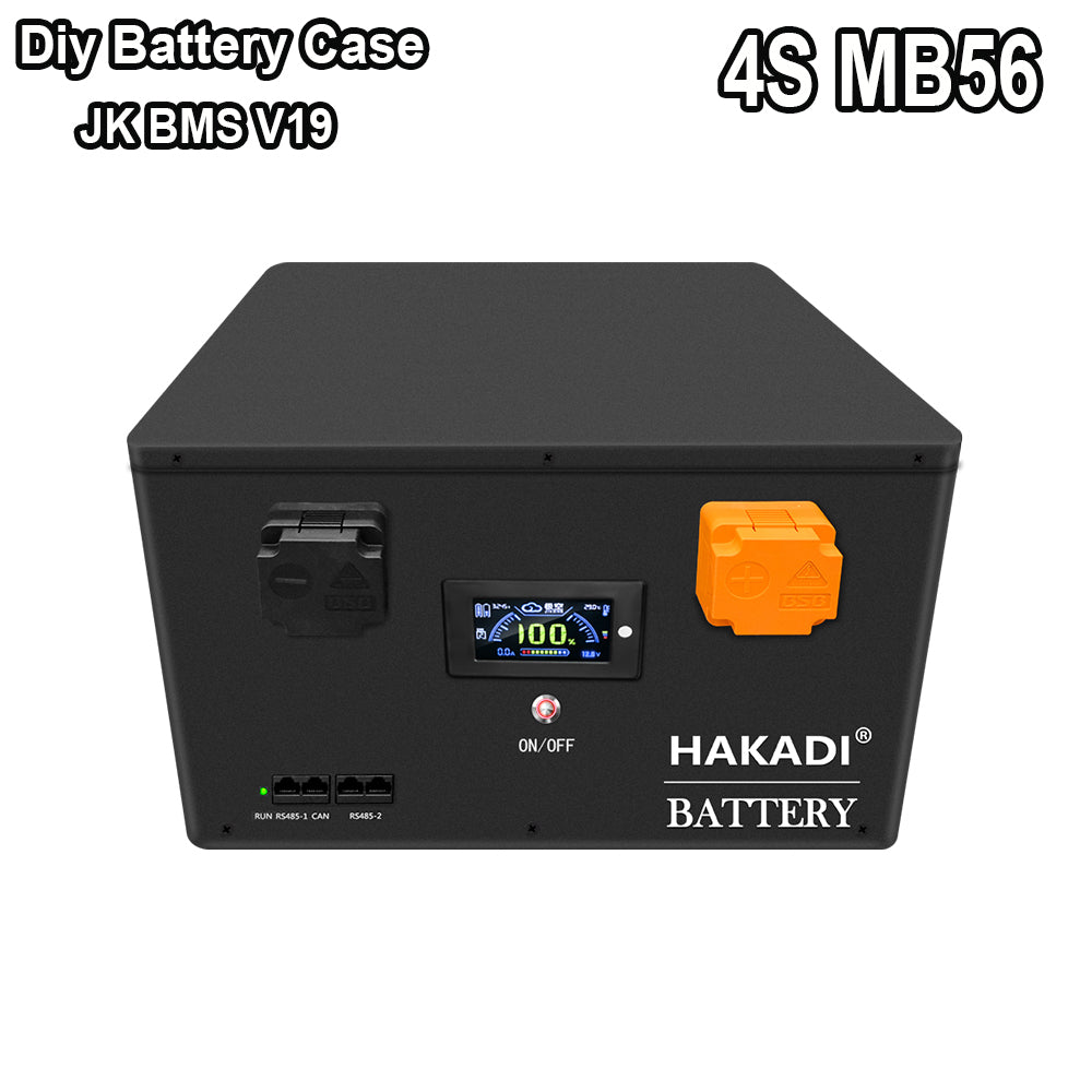 4SMB56 Battery Case with JK BMS, heating pad,Fuse DIY 12.8V 628AH system