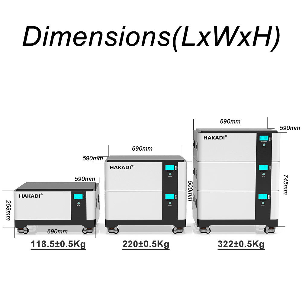 HAKADI Lifepo4 Battery 15KWH 30KWH 45KWH with 10KW inverter for House Energy Storage