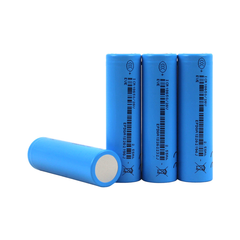 EVE INR/18650 26V 3.65V 2550mah-7.5A li-ion battery NMC Cells