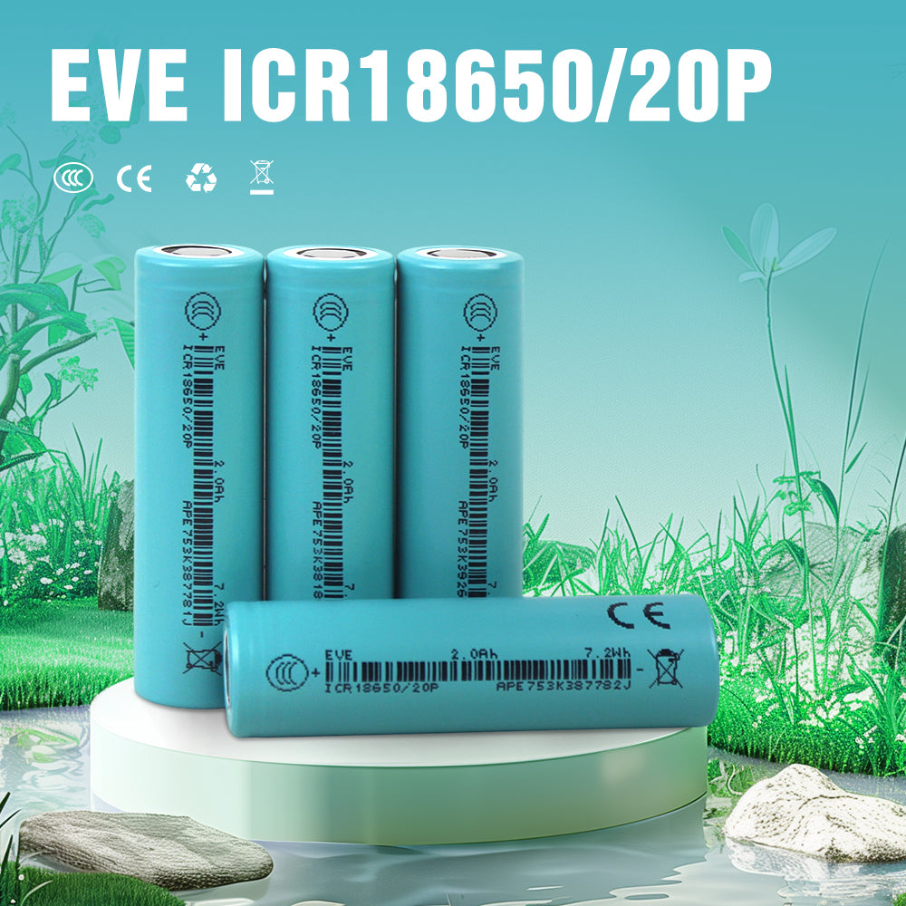 EVE ICR18650/20P 3.65V 2000mah-20A Max Li-ion Battery NMC Cells