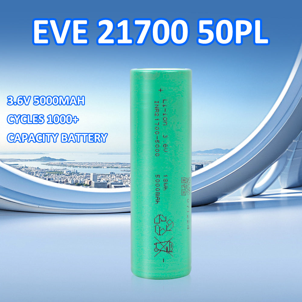 EVE INR21700/50PL 3.65V 4800mah-180A Max li-ion batteries NMC Cells