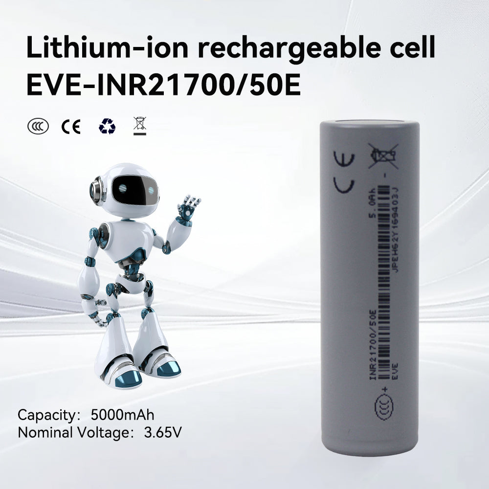 EVE INR21700/50E 3.65V 5000mah li-ion batteries NMC Cells