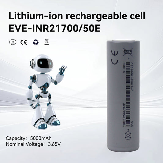EVE INR21700/50E 3.65V 5000mah li-ion batteries NMC Cells