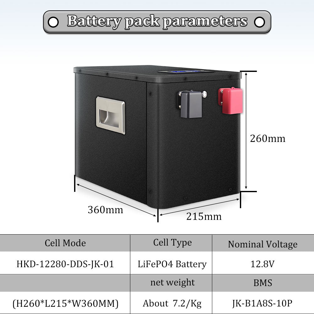 12V230Ah 280Ah Lifepo4 Battery Pack Built-in 4S CALB EVE 3.2V 230A With JK Smart BMS 200A