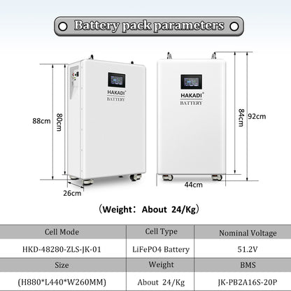 EU Warehouse: VERTICAL DIY BOX KITS 16S FOR 15KWH SYSTEM WITH JK BMS SAMRT 200A