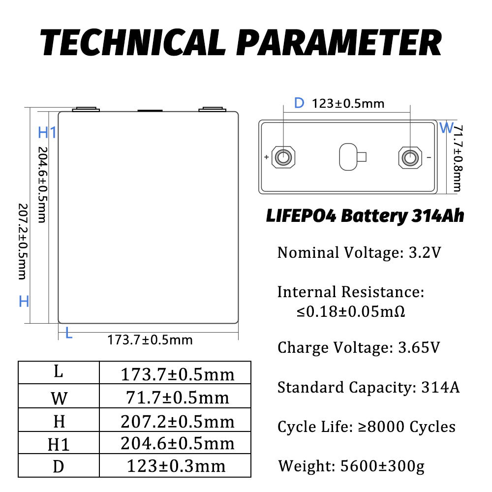 US Stock EVE MB31 3.2V Lifepo4 Battery Grade A Original QR code M6 Studs