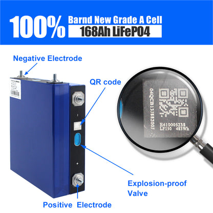 New EVE LF168 3.2V 168Ah Lifepo4 Battery Grade A 5000 Cycles for EV Golf Car Forklift